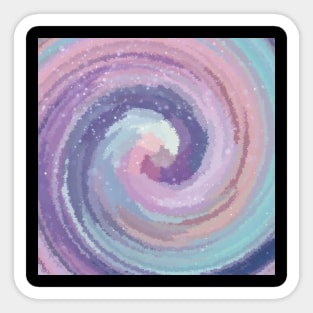 Magic Swirl of Various Cute Colors Sticker